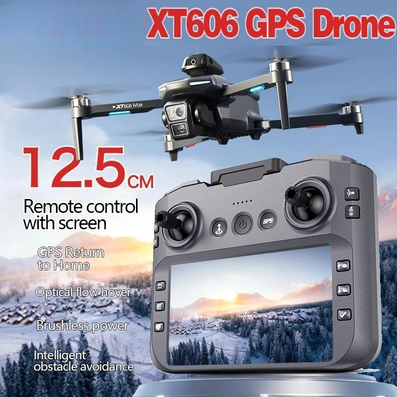طائرة بدون طيار XT606 MAX GPS  - مراجعة Jjrc Drone X12 وسعره
