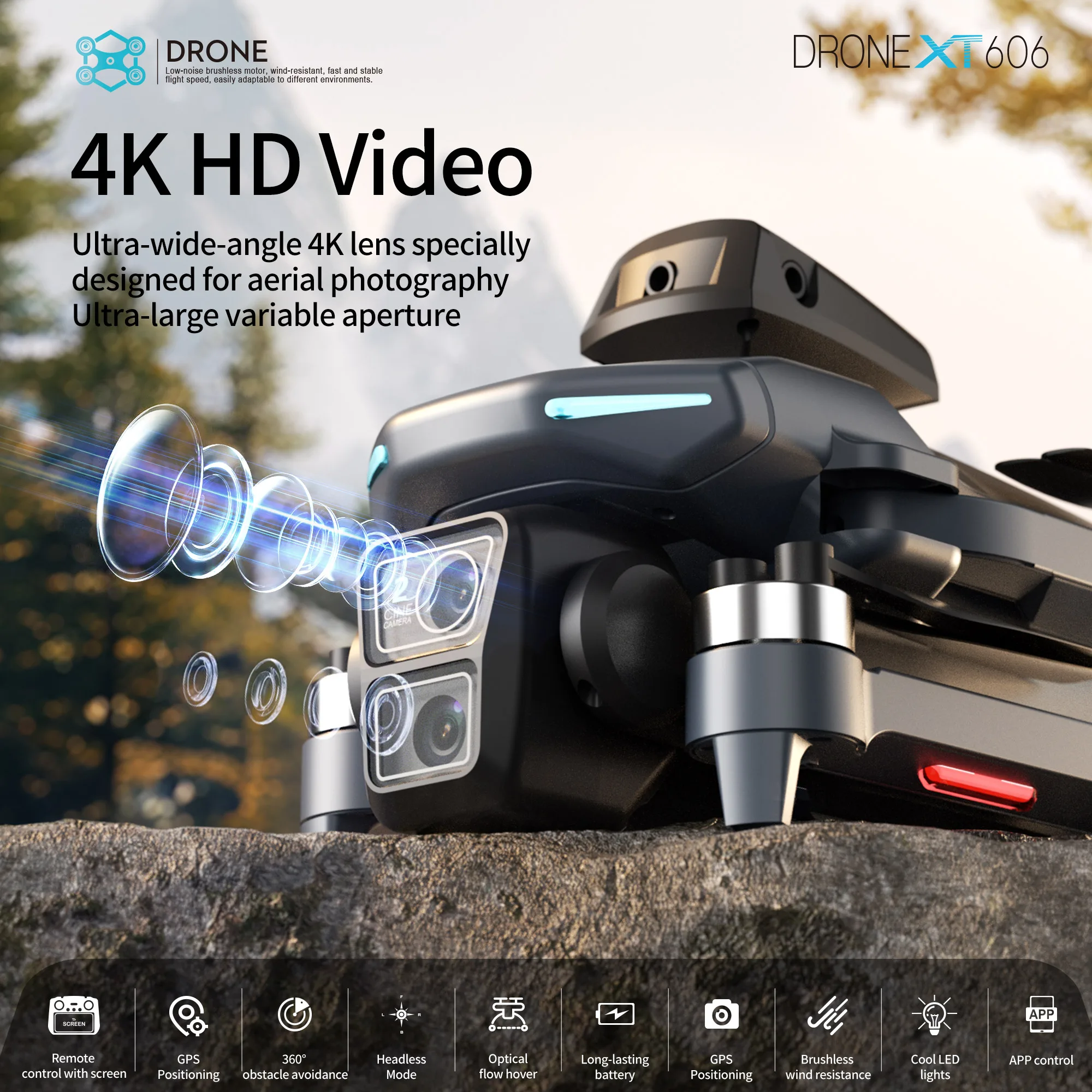 طائرة بدون طيار XT606 MAX GPS  - مراجعة Jjrc Drone X12 وسعره